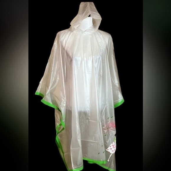 Kate Spade 1999 Vintage Absolut Vodka Spring Hooded Rain Poncho NIP - Picture 4 of 11